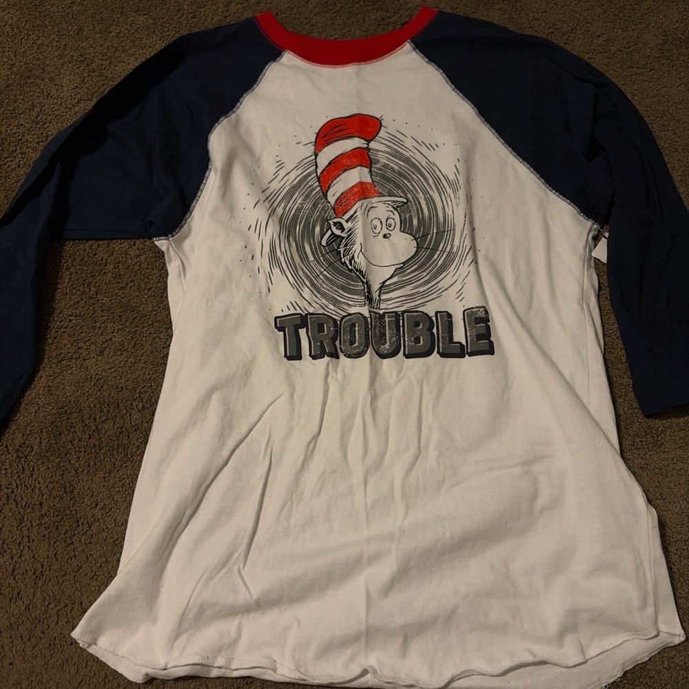 Universal Studios 3/4 Sleeve Raglan Shirt - Red, White, and Blue
